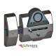 Cerrojo LINCE de alta seguridad con sensor de ALARMA LINCE 7930RSA CROMO MATE