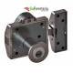 Cerrojo LINCE de alta seguridad con sensor de ALARMA LINCE 7930RSA CROMO MATE