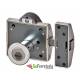 Cerrojo LINCE de alta seguridad con sensor de ALARMA LINCE 7930RSA CROMO MATE