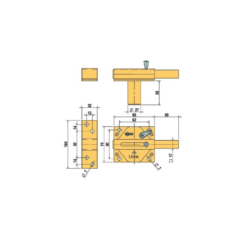 Lince 3017400 Cerrojo 2930/hc Cromado, Cromo : : Bricolaje y  herramientas